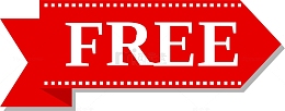 红色free标签