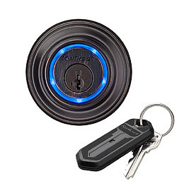 圆形的钥匙和钥匙孔