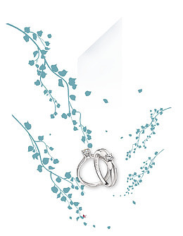 时尚简约文艺钻戒海报