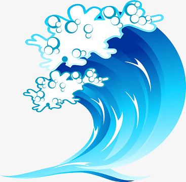 大海png中国风边框海浪png波浪花纹素材png卡通水花水纹aipng鲸鱼尾巴