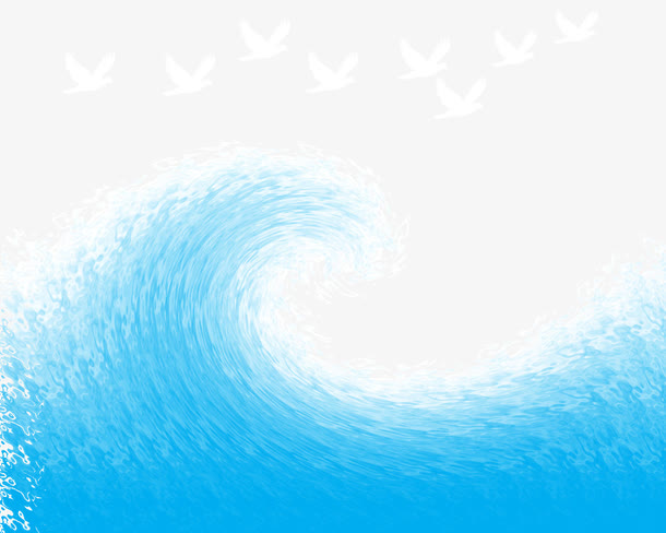 卡通海浪素材免费下载_觅元素