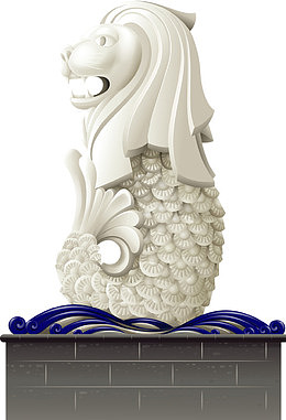 鱼尾石狮