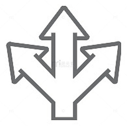 箭头大三个方法Outline-icons
