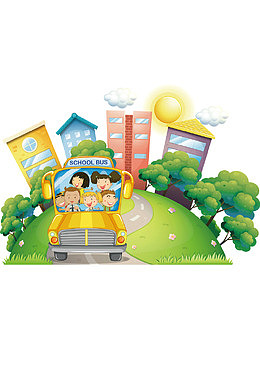 卡通校车