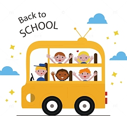 开心上学的孩子