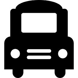 大客车正面图标免抠素材