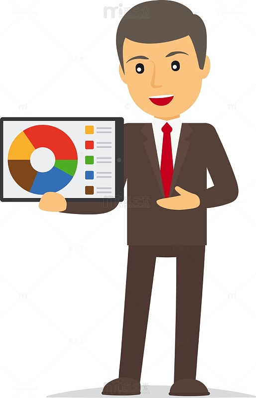 商务人物矢量素材epspng商务人物成功人士ppt图表png财富商人卡通人物