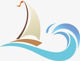 png出海的帆船pngpng海浪卡通pngpng翻滚的浪花pngpng浪漫海水pngai
