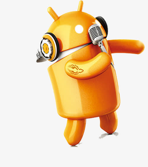 橘色安卓小人