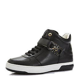 菲拉格慕高帮黑靴