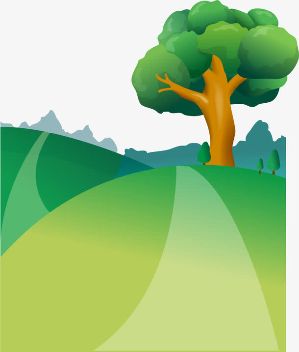 矢量手绘大树素材免费下载_觅元素