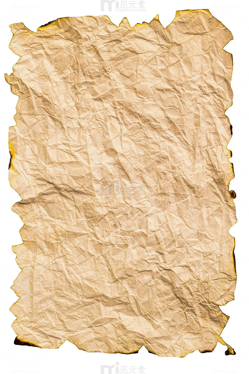 黄色皱纹旧纸张
