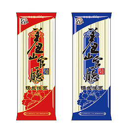 挂面塑料袋包装红色蓝色