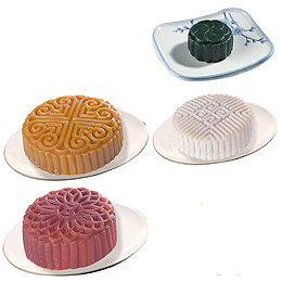 手绘3d月饼图片节日素材