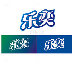 蓝绿渐变色矿泉水标签背景