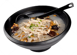 蘑菇鸡丝粉