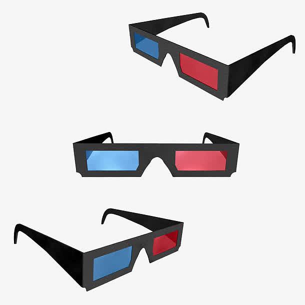 3D眼镜插画