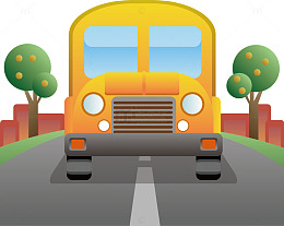 迎面驶来的校车