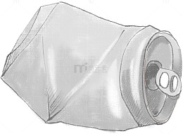 手绘易拉罐素材