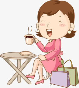 坐在一起喝茶的老板