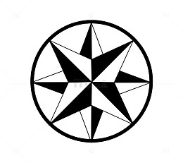 黑白徽章五星