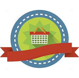 手绘圆形相似徽章