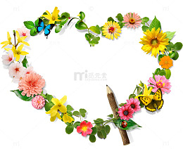 爱心花环