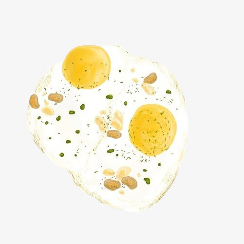 双黄蛋手绘画素材图片