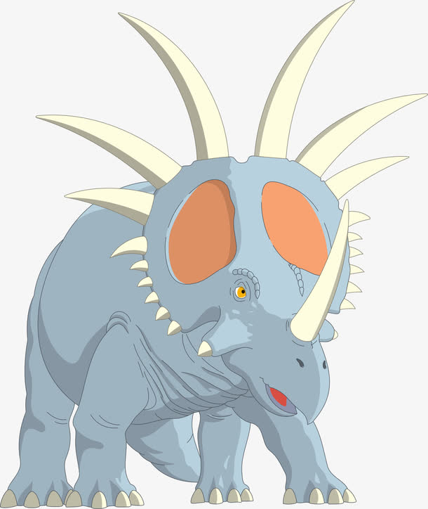 头上长角的恐龙