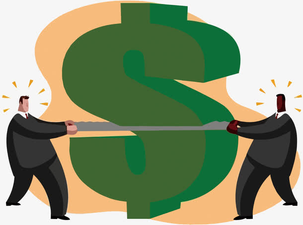 矢量盈利分割插画免抠素材免费下载_觅元素51yuansu.com