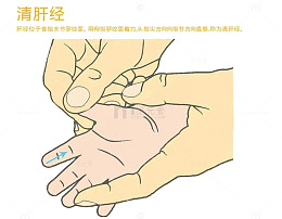 清肝经手法