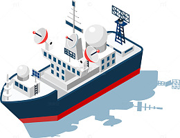 3D矢量轮船模型图