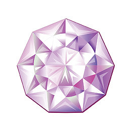 炫彩钻石金刚石单质晶体矢量素材