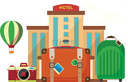 旅游酒店住宿海报