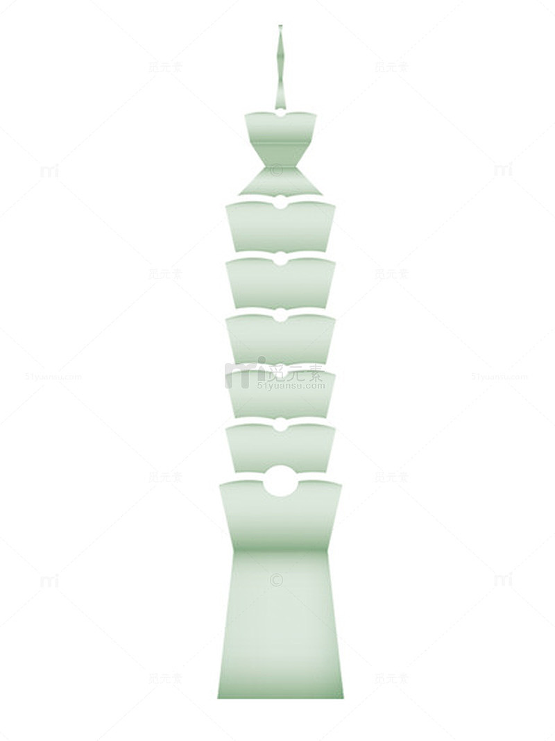 简约时尚卡通101塔