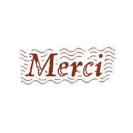 复古风各国语言法语谢谢