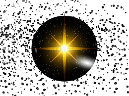 星星金色矢量图