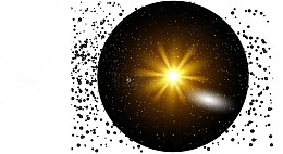 金色发光矢量图