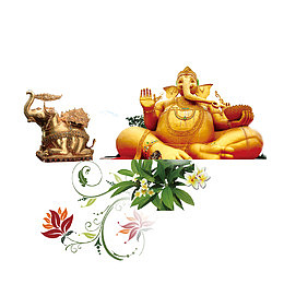 黄色现代海报装饰