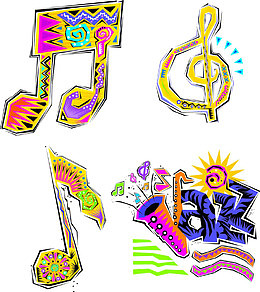 涂鸦风音乐素材