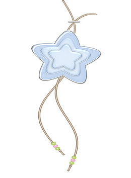 蓝色星形花结