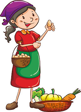 出去买菜的主妇