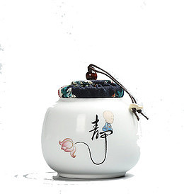 带静字茶壶白色一个