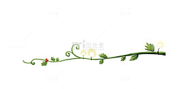 绿色蔓延枝条绿叶