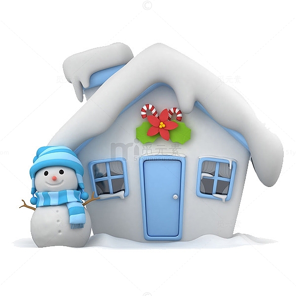 雪人与房子