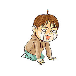 哭啼的男孩