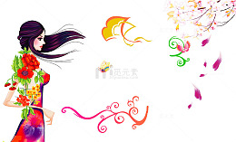 春季时尚装饰效果