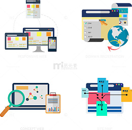 矢量手绘网络数据