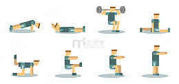 男子运动素材