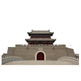 庄严的古城门
